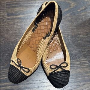 Bottega Veneta Black and Tan Loafers
